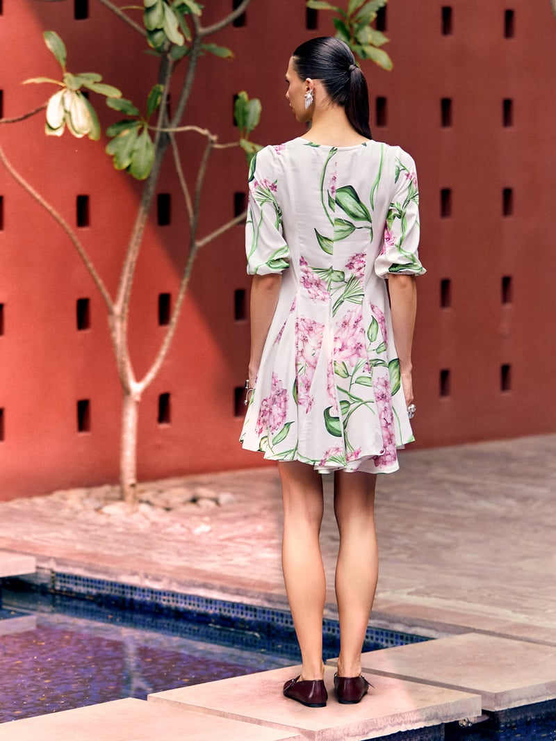 Sweet Floral Viscose Dress