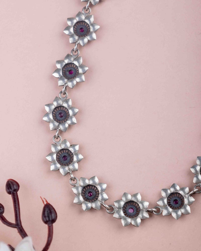 Adya Intricate Flower Versatile Necklace