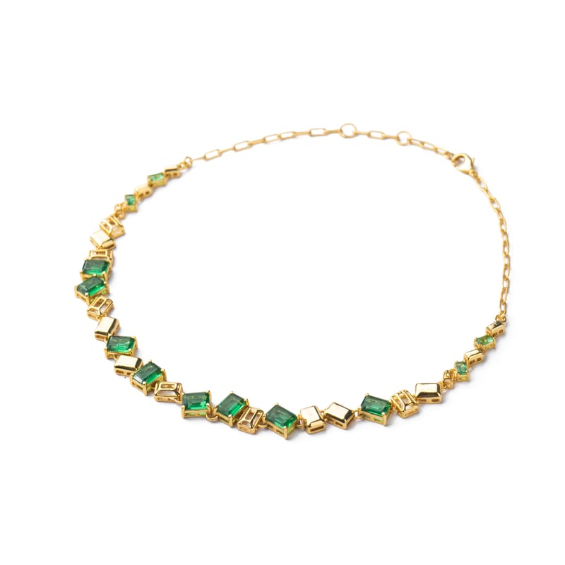 Emerald Tennis Necklace