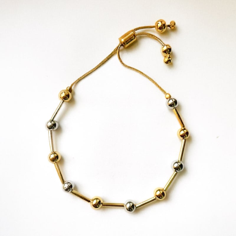 Mix Metal Bead Bracelet