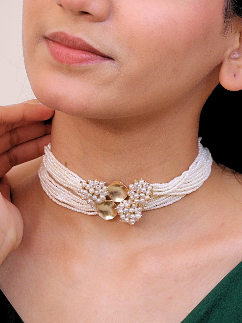 Itihaas Choker for Women Brass 18K Gold Plated
