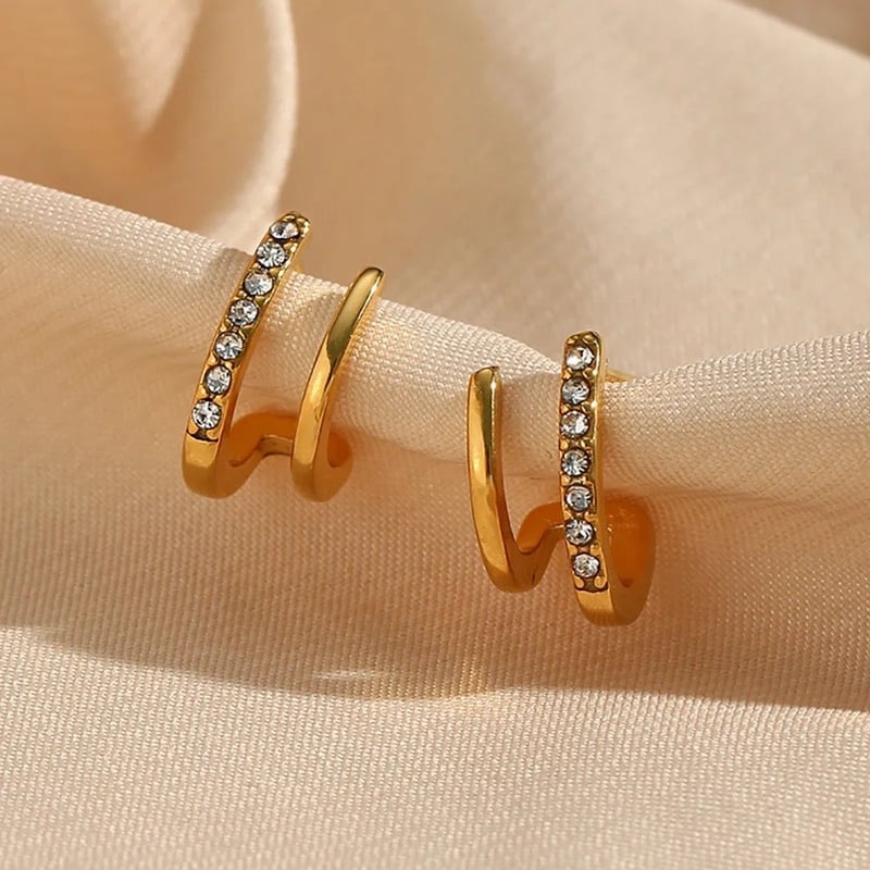 2 In 1 Piercing Earrings, Irena