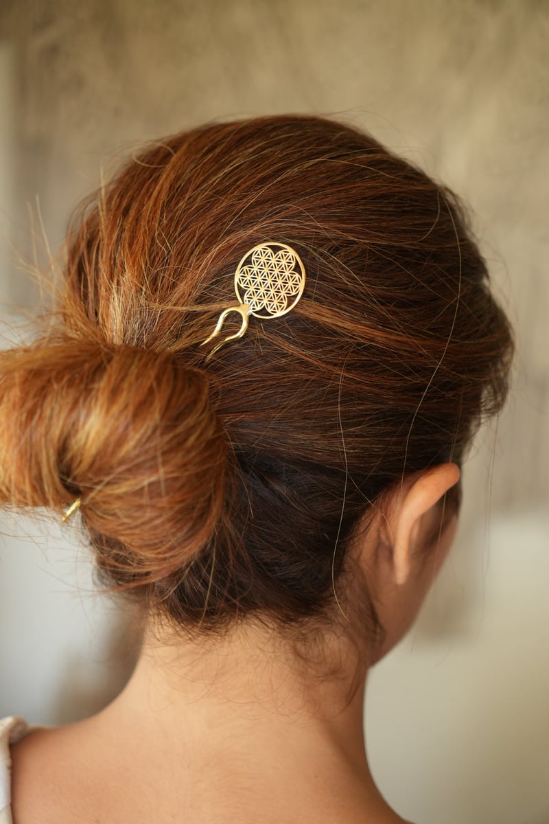 Flower Of Life Hair Pin — SOUL WORKS