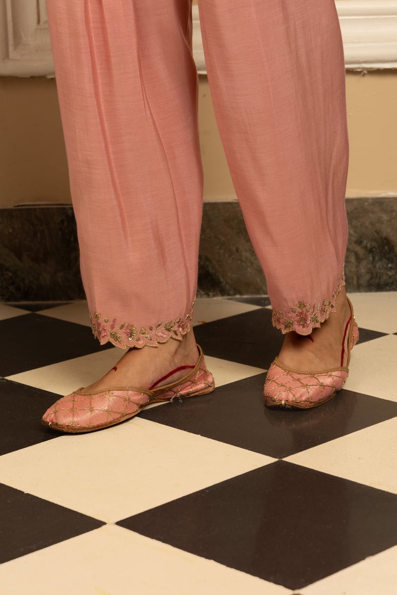 Saanvi Handcrafted Tissue Kurta Set