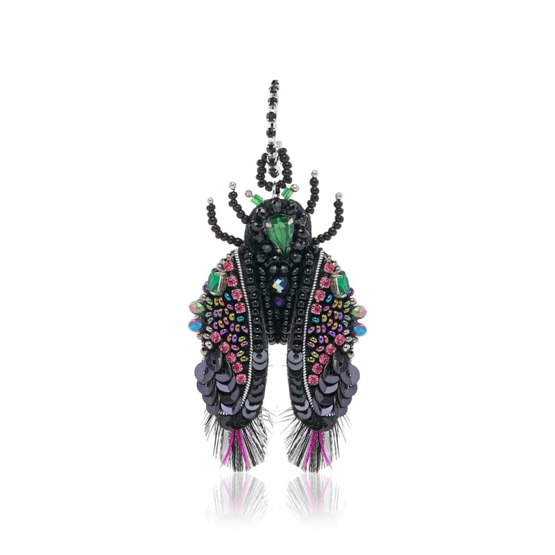 Leafy Flutter Moth Earring
