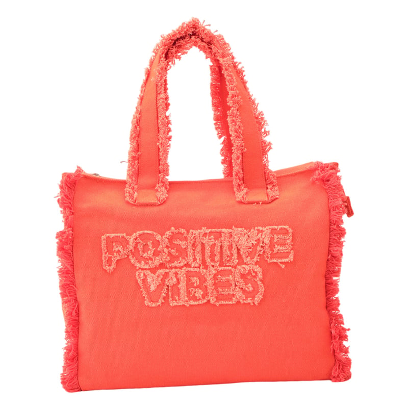 Jena Positive Vibes Canvas Tote