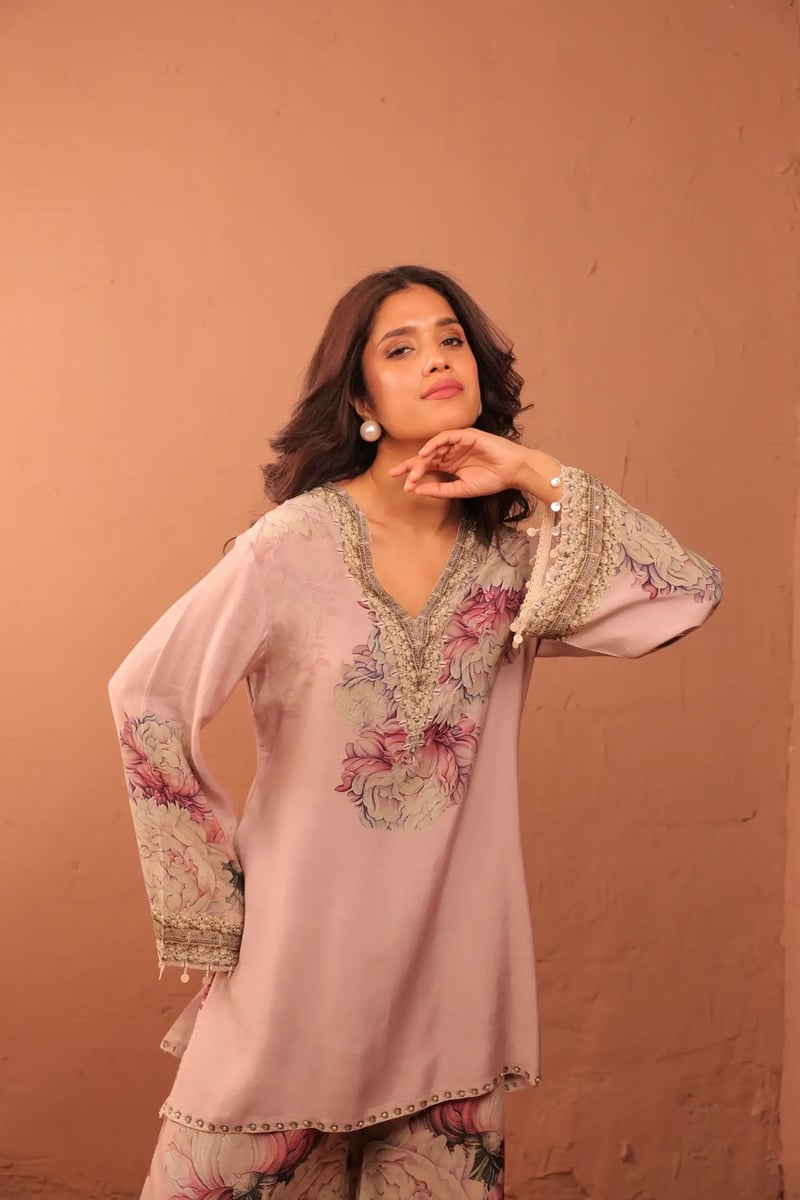 Carnation Crush - Tunic Set