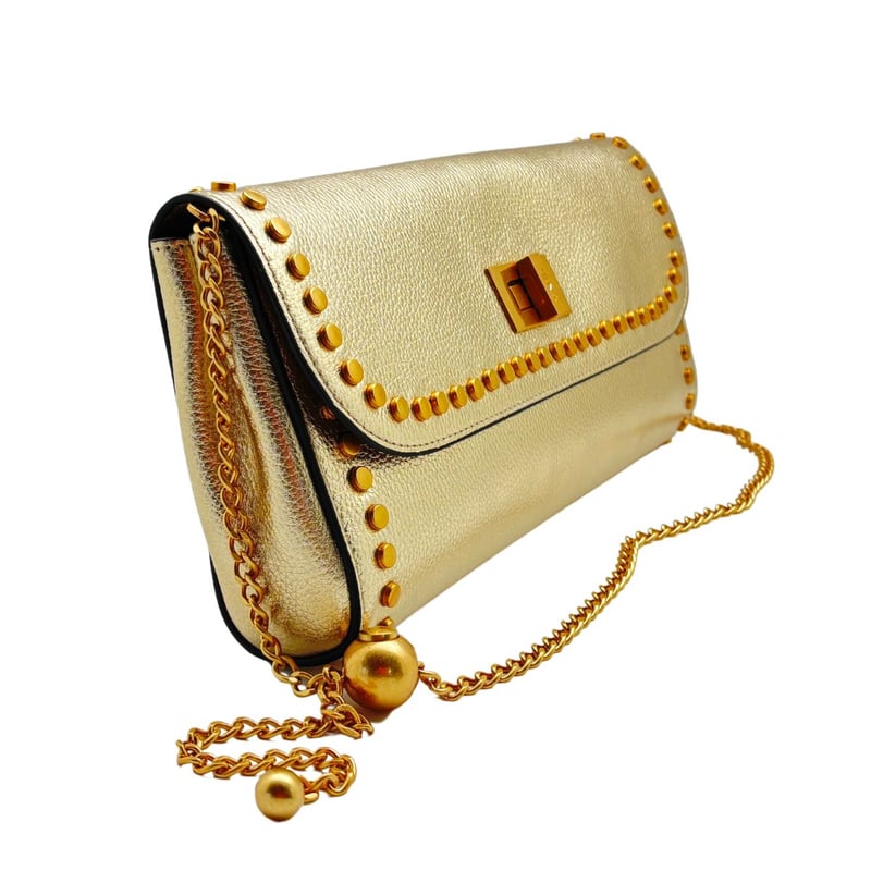 JENA Slim Studded Clutch Bag
