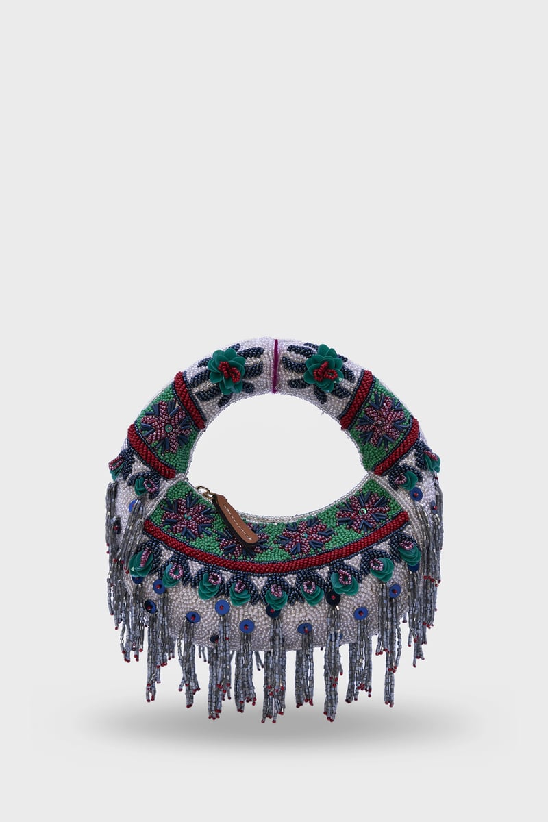 Midnight Cascade Mini Beaded Bag — Versuhz India