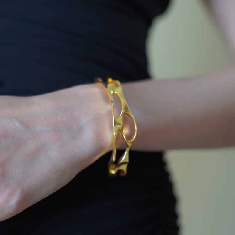 Molten Bangle Gold