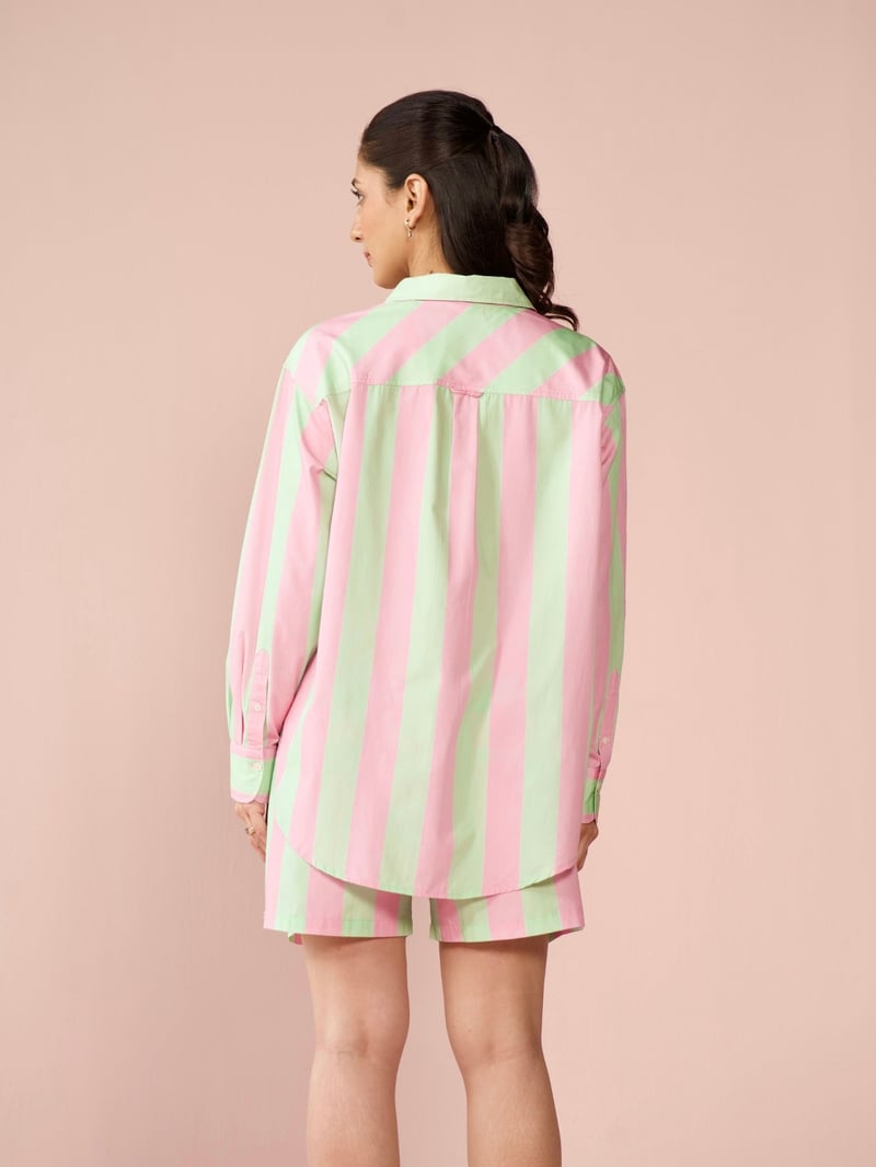Gelato Poplin Striped Shirt