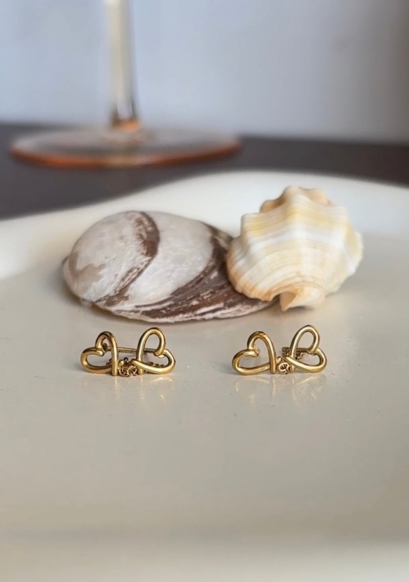 Heart String Earrings