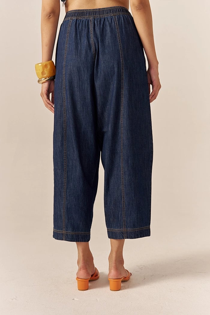Blue Denim Waistcoat and Barrel Pants Co-ord Set