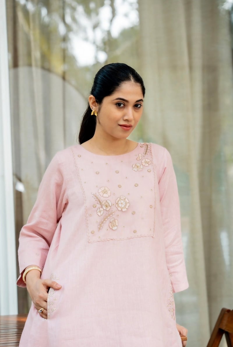 Love Pink Linen Pair