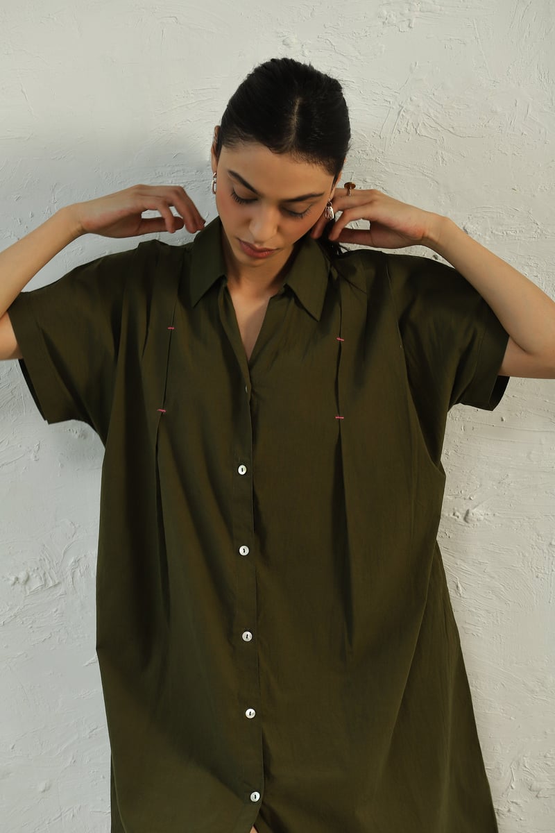 Green Backpackers dress