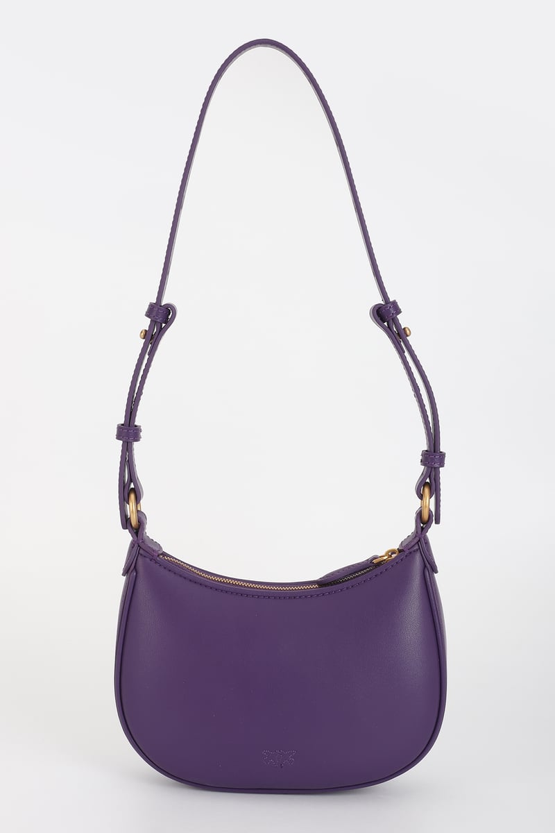 Baby Half Moon Leather Shoulder Bag