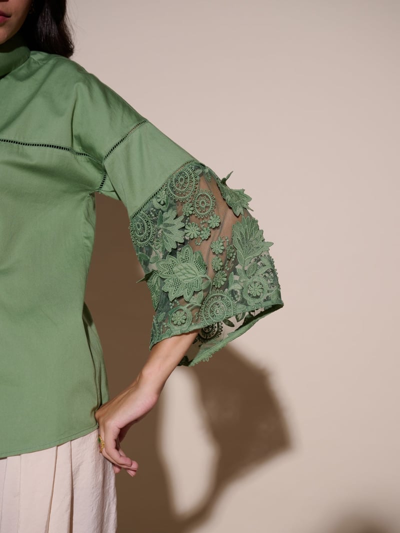 Cher 3D Embroidered Shirt