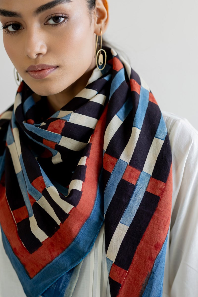 Cotton Scarf - Drift Stripes