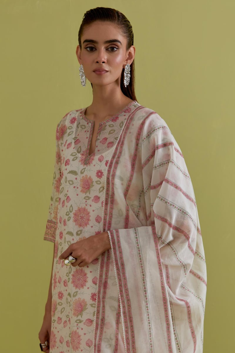 Pink & Peach Dupattas