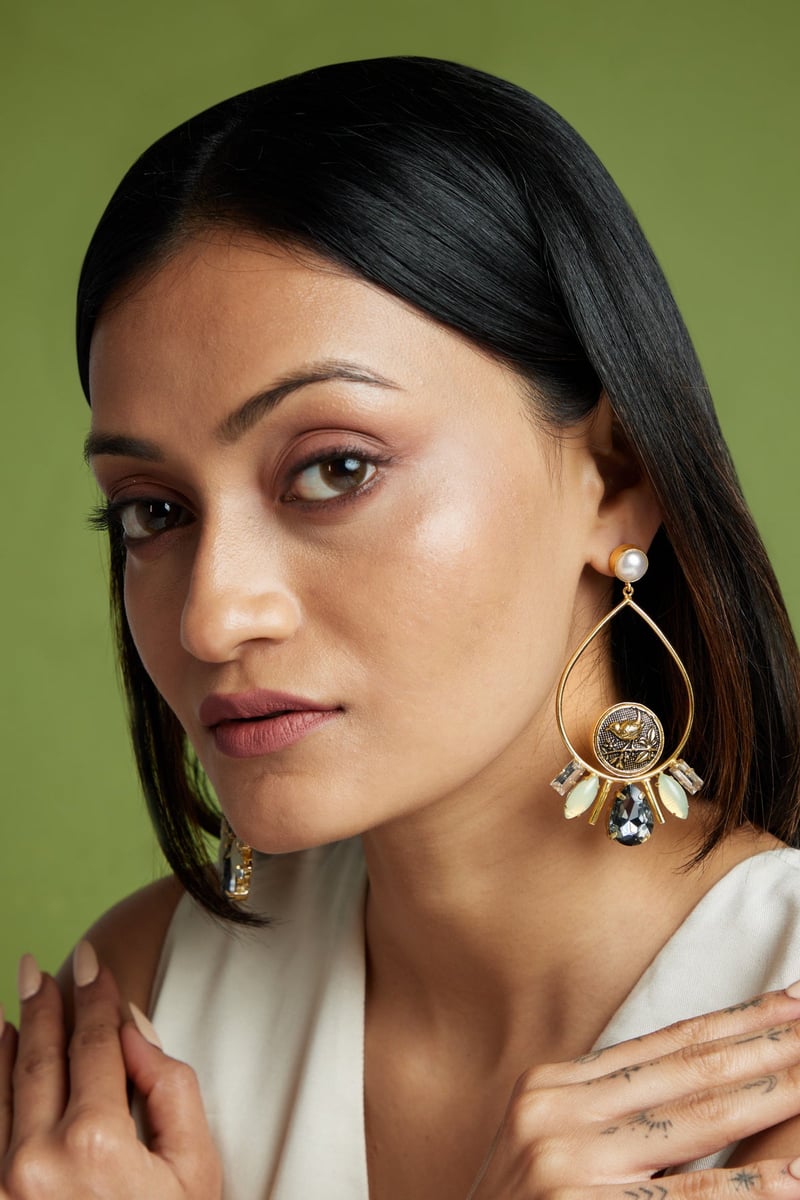 Nest Earrings Brown
