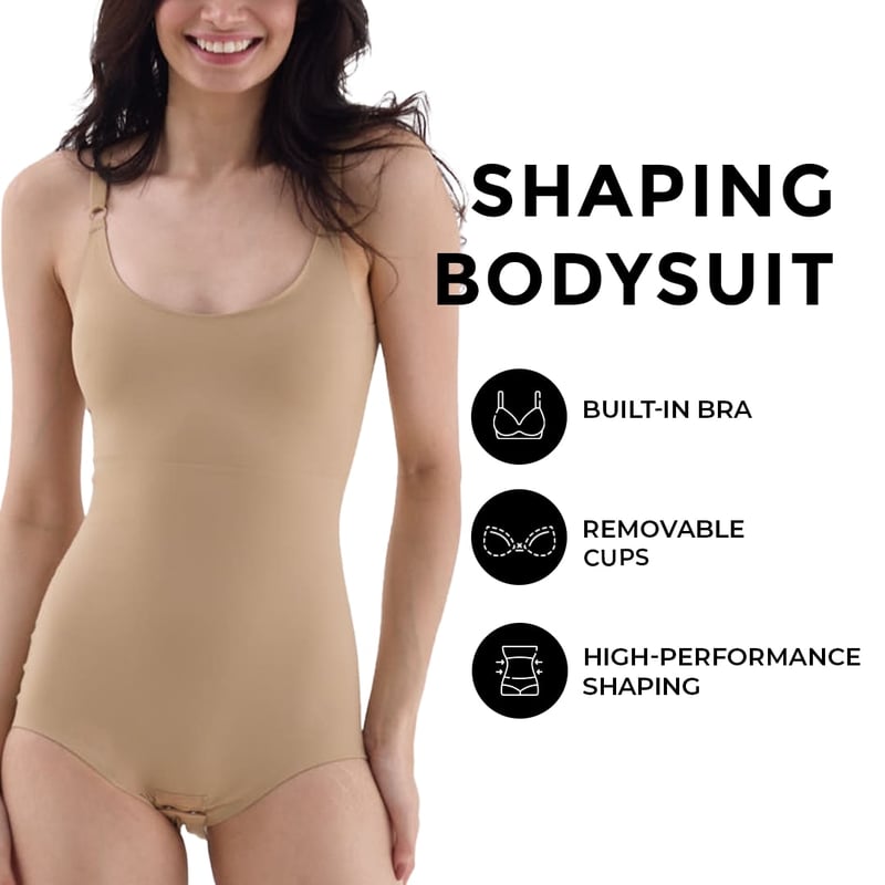 Built-In Bra Bodysuit Shapewear