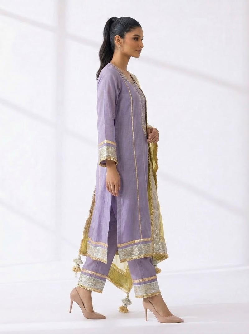 Purple Tissue Suit