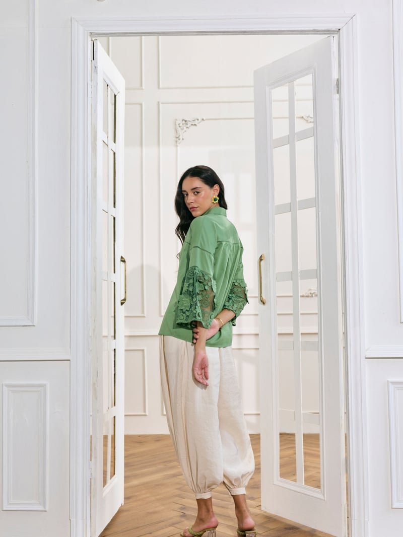 Cher 3D Embroidered Shirt