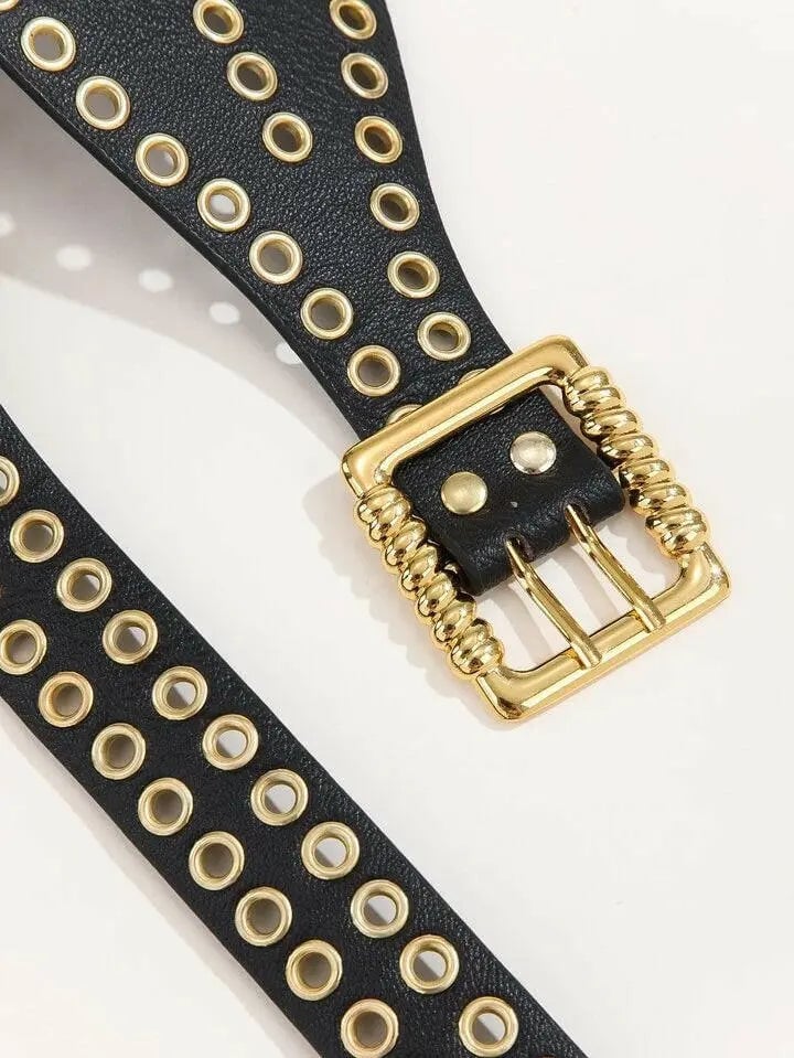 Graphy Black Women Belt