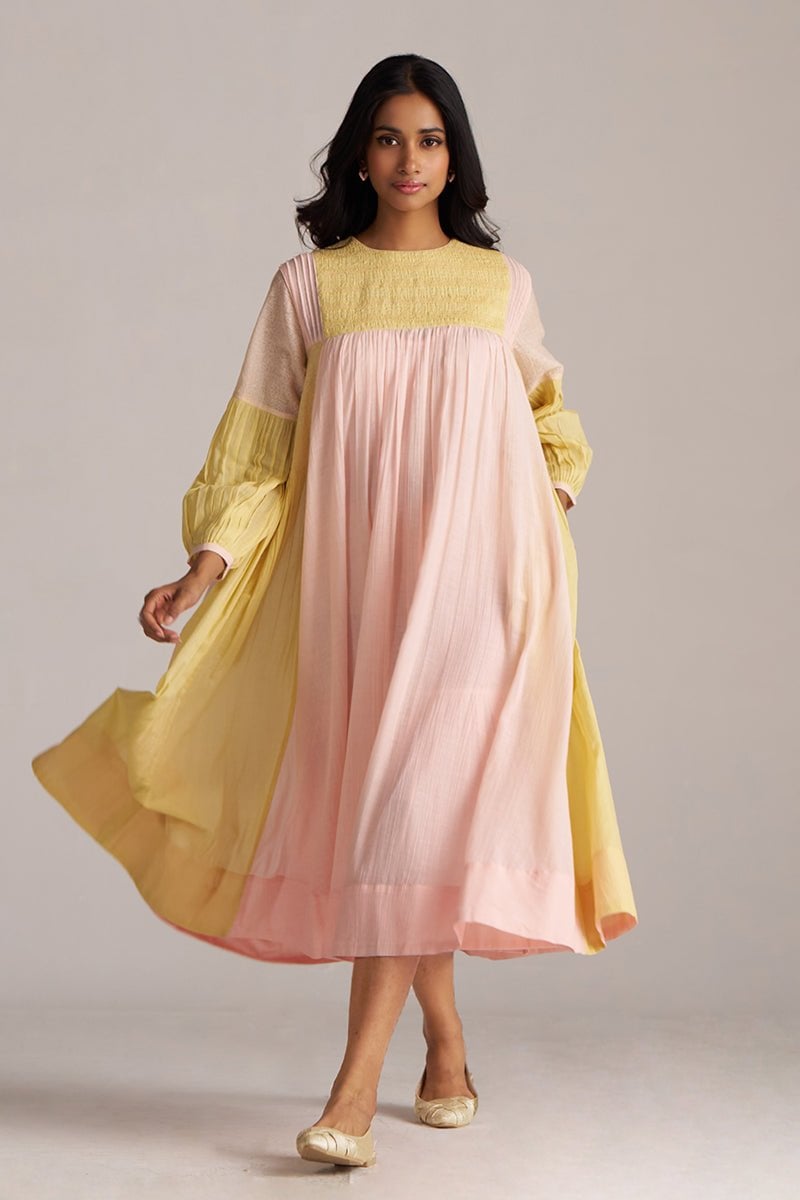 Dusty Citron and Powder Pink A-Line Co-ord Set