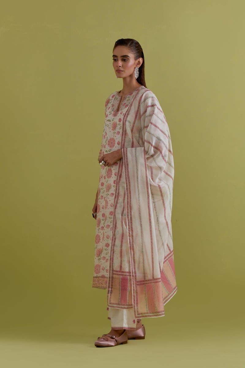 Pink & Peach Dupattas