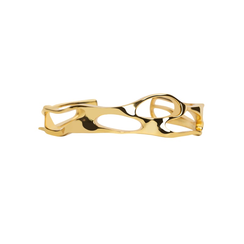 Molten Bangle Gold — She Ela Jewel