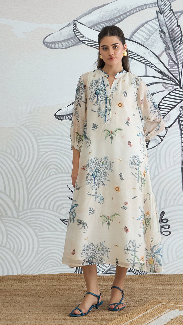 JUNGLE FRILL DRESS — SHIVANI BHARGAVA
