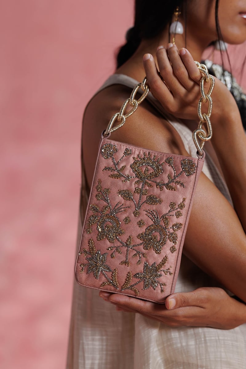 Sukoon Blush Potli Bag — The Leather Garden