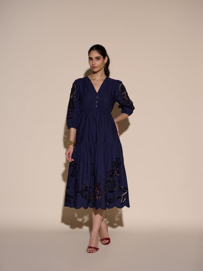 Diana Cutwork Embroidered Dress