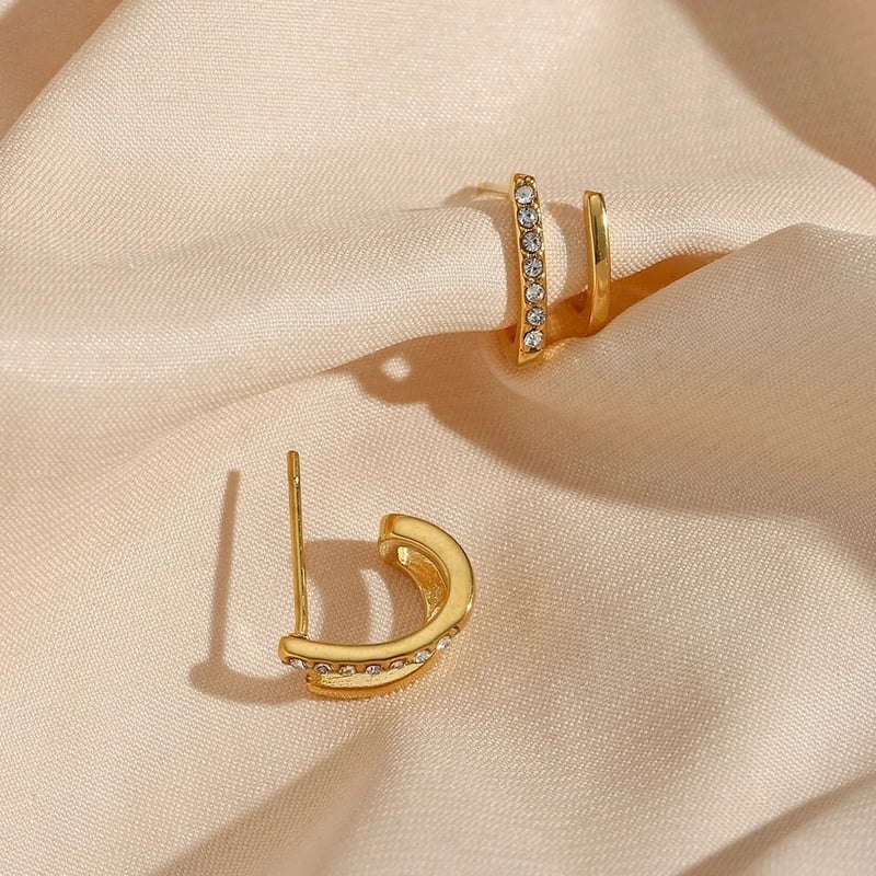 2 In 1 Piercing Earrings, Irena