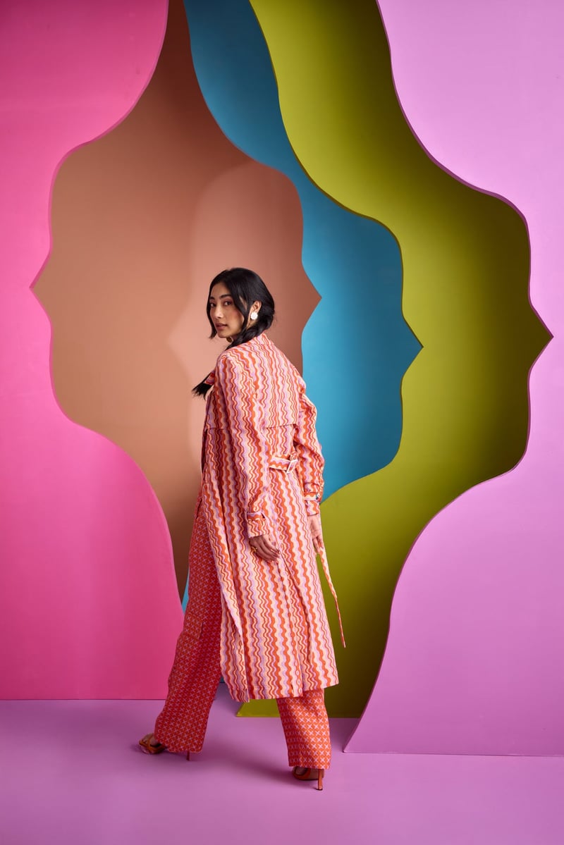 Trench Coat In Aura