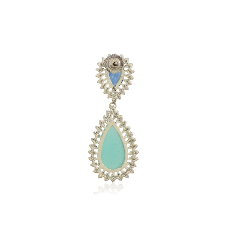 Dual Blue Fall Earrings