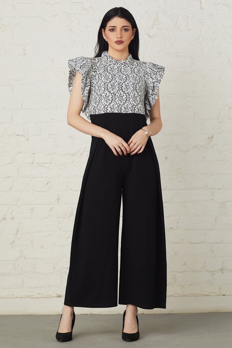 Monochrome Jumpsuit — BOHO-CHIC