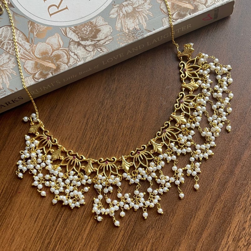 Lotus Bloom Necklace Set