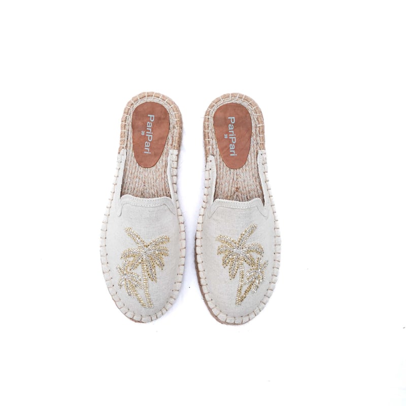 Jumeirah Linen Espadrilles Platforms