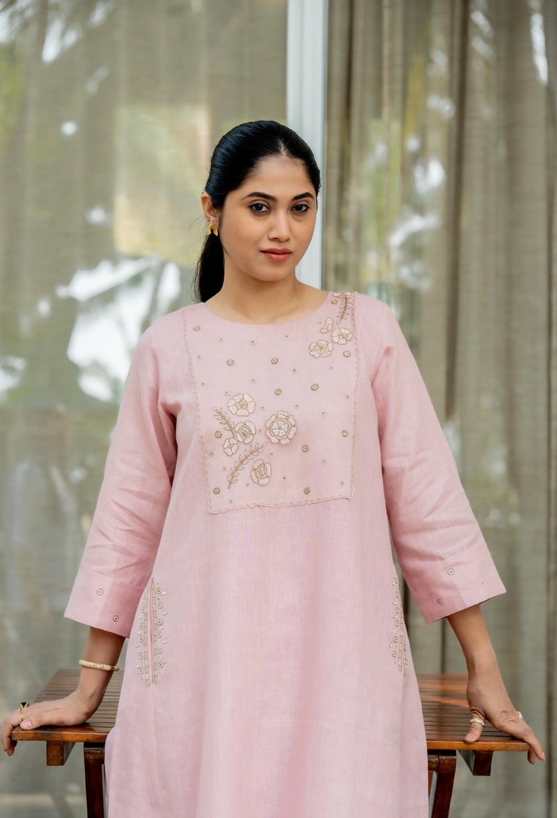 Love Pink Linen Pair