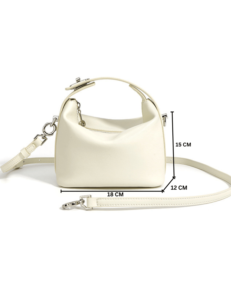 Liora- Ladies Leather Handbag Ivory