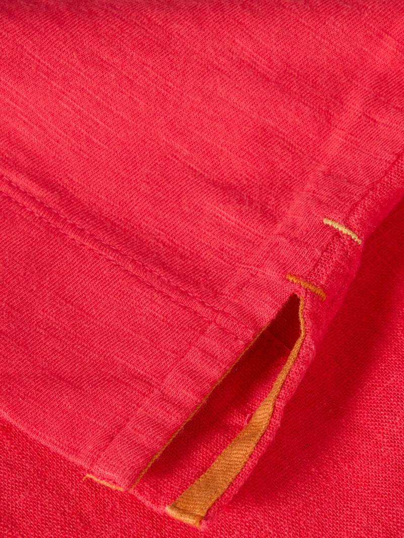 Bright Pink Sleeveless V-Neck Button-Through Top