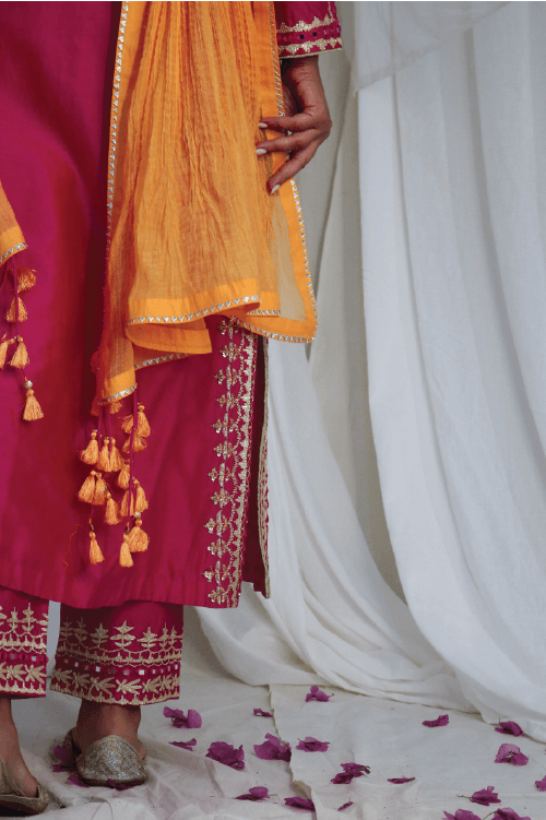 Kyra Chanderi Suit Set