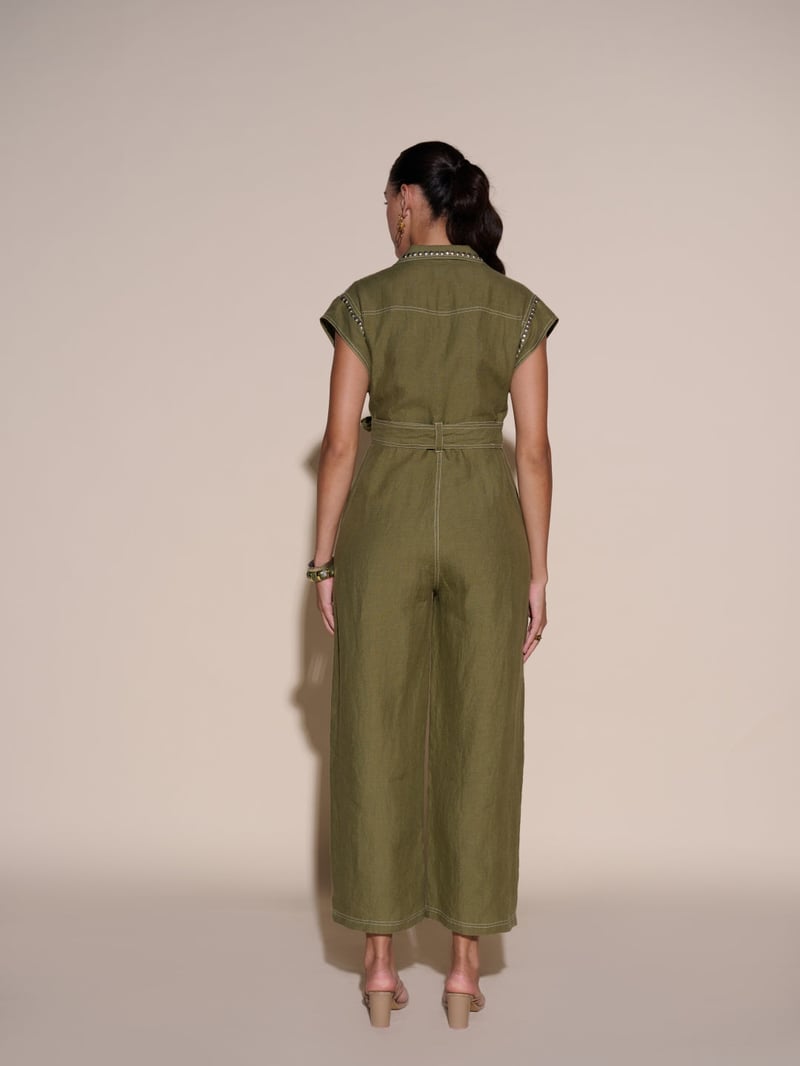 Amber 100% Linen Jumpsuit