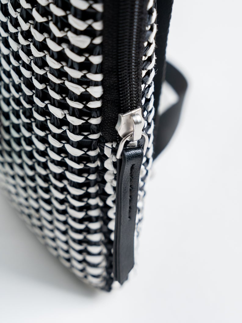 Monochrome Mosaic Mobile Pouch