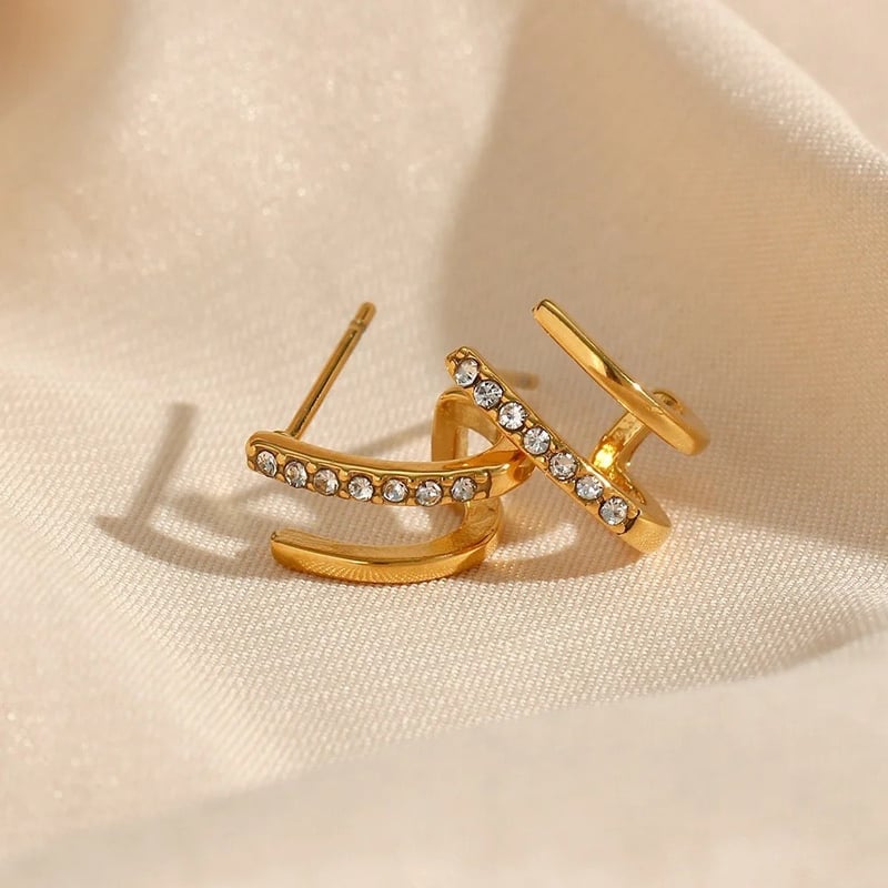 2 In 1 Piercing Earrings, Irena