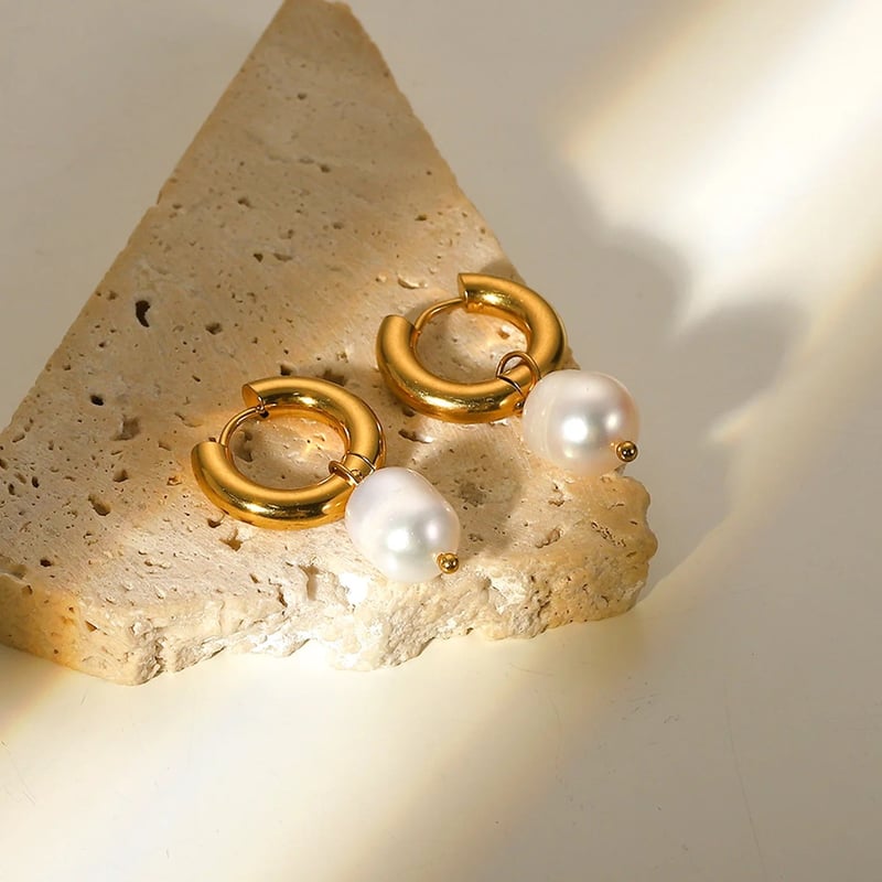 Pearl Drop Earrings, Mukta