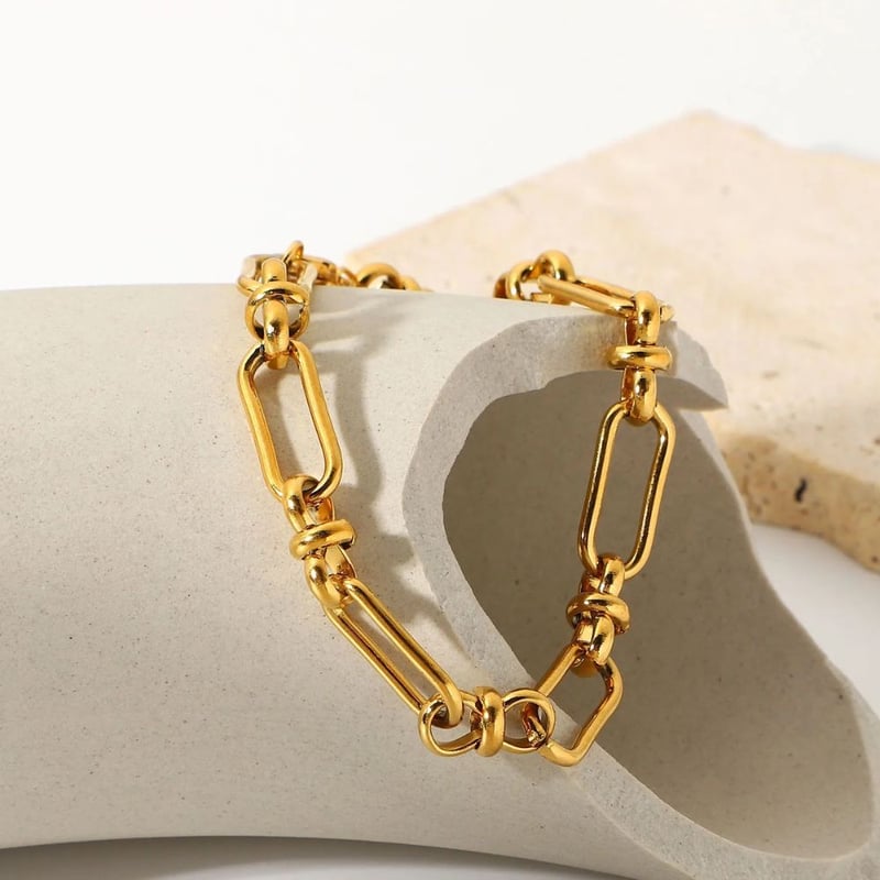 Paperclip Statement Bracelet, Catalina