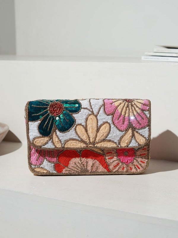 Daisy Baguette Bag with Handle